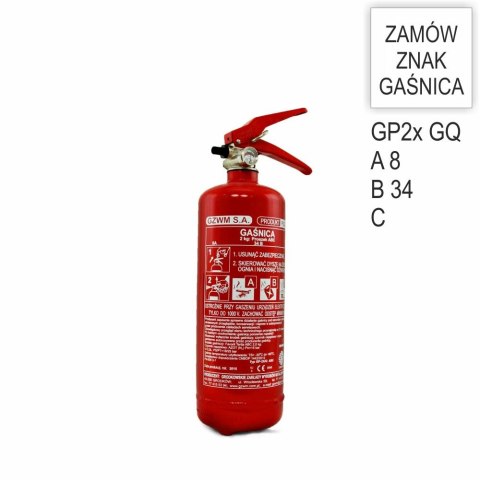 Gaśnica proszkowa GP-2x ABC /GQ