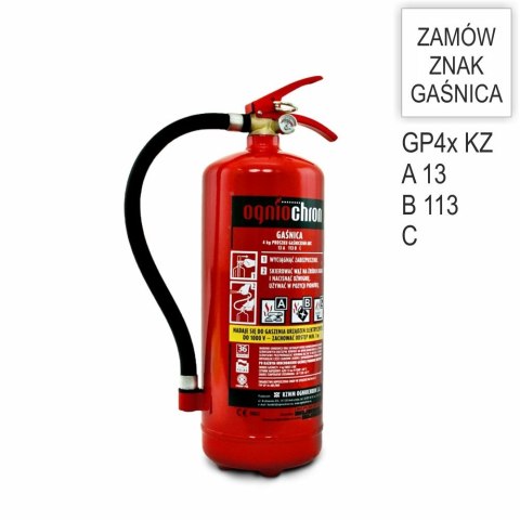 Gaśnica proszkowa GP-4x ABC /KZ