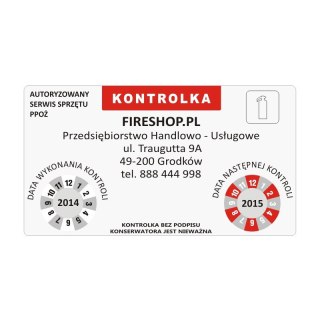 Kontrolka serwisowa 2022 Datownik 22FS