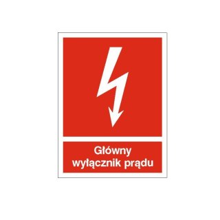 Znak 12 Główny wyłącznik prądu 150x200 FB