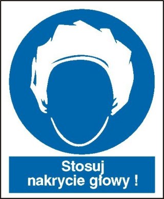 Znak Stosuj nakrycie głowy 225x275 PB