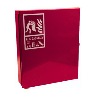 Zestaw Koc gaśniczy + szafka na koc
