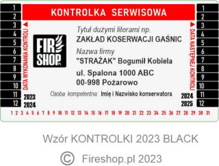 Kontrolka serwisowa 2023 Black 04FS