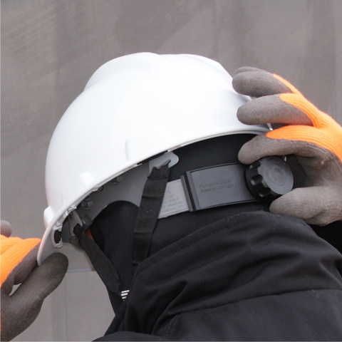 Hełm ochronny kask VIKING biały pokręt/tekst