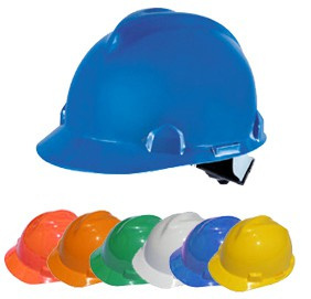 Hełm ochronny kask VIKING niebieski pokręt/tekst