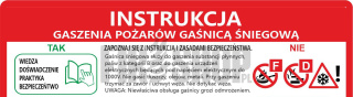 Instrukcja PPOZ gaszenia pożarów gaśnicą śniegową