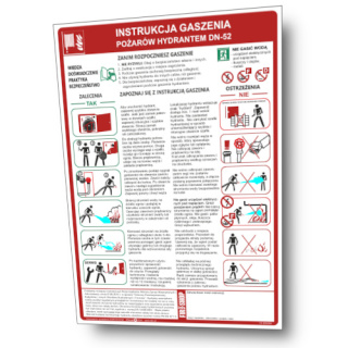 Instrukcja PPOZ gaszenia pożarów za pomocą hyd. 52