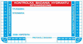 Kontrolka hydrantu bez tabelki