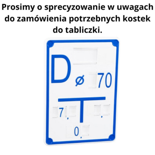 Tabliczka wodociągowa - Zasuwa na połączen D PCV W