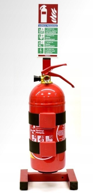 Znak 12S Gaśnica proszkowa EXTRA 150x280 mm Płyta
