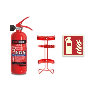 Gaśnica pianowa GWG-2x ABF/O + wieszak + znak