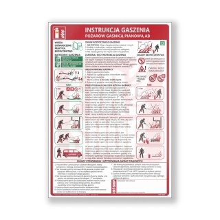Instrukcja PPOZ gaszenia pożarów gaśnicą pianową