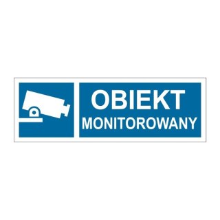 Znak 19 Obiekt monitorowany 300x100 PB