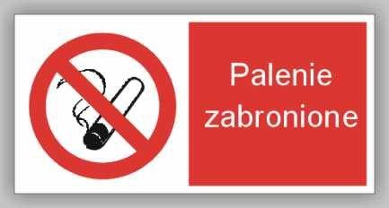 Znak 12 Palenie zabronione 400x200 PB