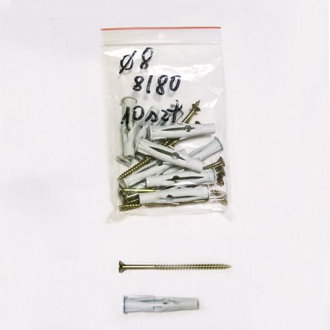 Kołki rozporowe fi8 8/80 - 10 sztuk