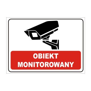 Znak 19 Obiekt monitorowany 250x350 PB