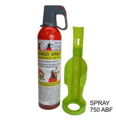 Spray gaśniczy ABF 750ml + wieszak uchwyt