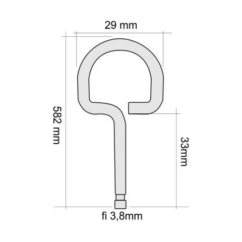 Zawleczka metalowa fi 3,5 mm z dziurką GL PD/SD/KS