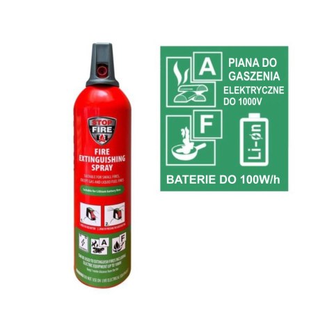 Spray gaśniczy AFdo baterii Li-Ion 750ml B-FES